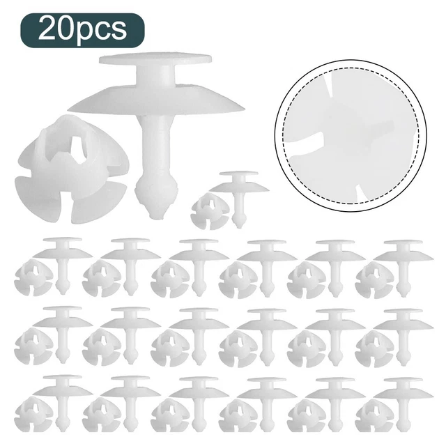 20 x clips de fixation de pare-chocs en plastique haute fiabilité pour Ford KA