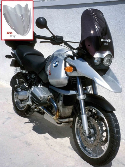Saute-Vent Bulle HP 30cm Ermax Pour BMW K 1200 R 2006/2008 - Noir Clair, Neuf