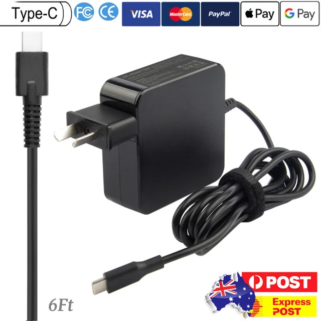 TypeC USB-C PD 45W/65W/87W Adapter Charger For Samsung Chromebook Pro 4 4Plus