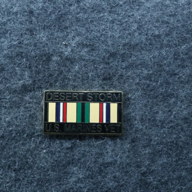 Military Hat Pin: U.S. Marines Desert Storm Vet Ribbon [1-1/4"]
