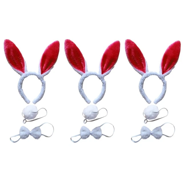 9 pièces Bandeau lapin bandeau noeud pour enfants adulte