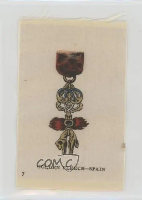 1915 ITC Military Medals Silks Tobacco Golden Fleece Spain #7 0n8