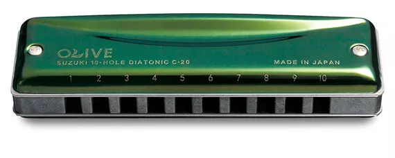 Harmonica diatonique Suzuki Olive C20 en Do - C