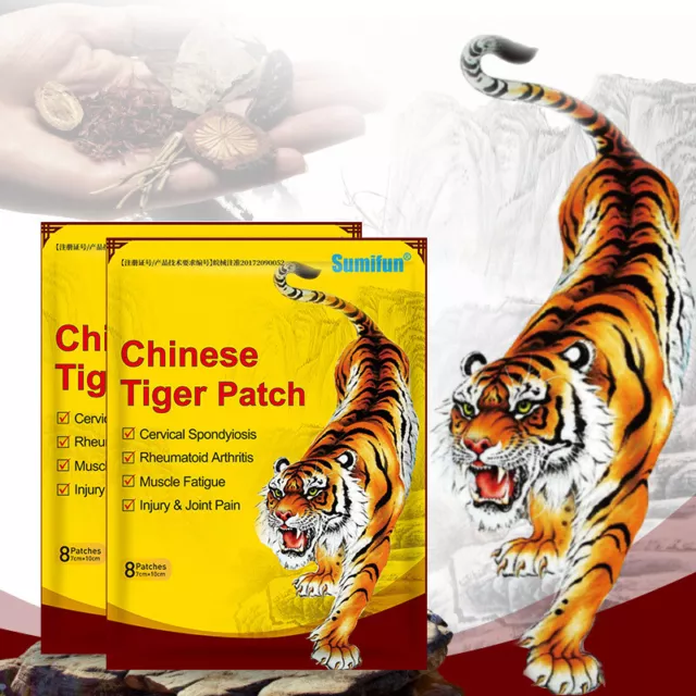 40 Chinese Tiger Patch Medical Back Heat Pain Relief Plaster Pad Balm Arthritis