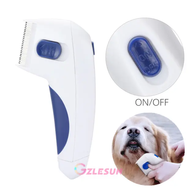 Electric Pet Flea Zapper Lice Remover Hair Comb Brush for Cat Dog Cleaning Tools
