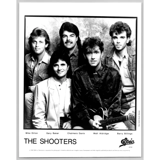 The Shooters American Alabama Country Band 80s-90s Glossy Music Press Photo