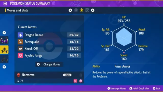 Ultra Shiny 6IV XXXL Jolly Necrozma Event Pokémon Scharlachrot/Violett 2