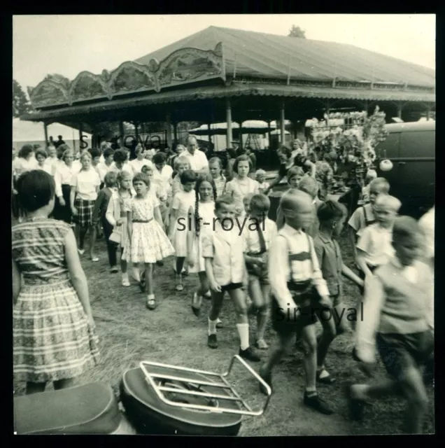 Lohnde Seelze 1963 - Schützenfest Festwiese Volksfest - 1960er - Foto 8x8cm