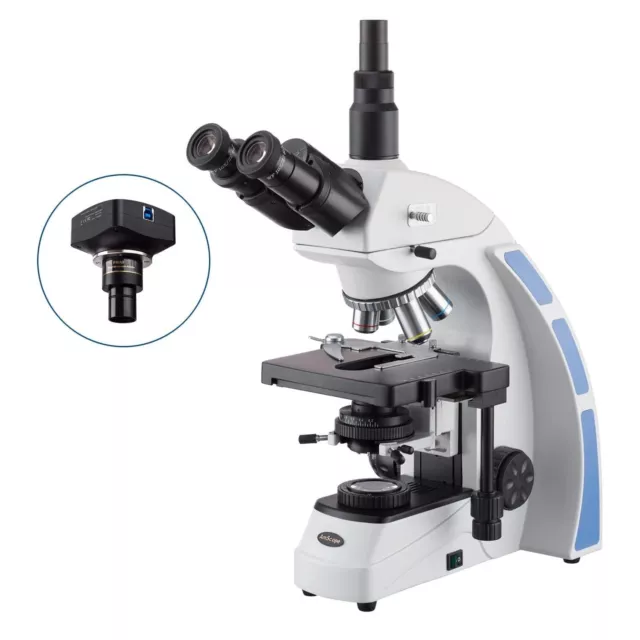 Amscope 40X-2500X Trinocular Biological Compound Microscope +18MP USB 3.0 Camera