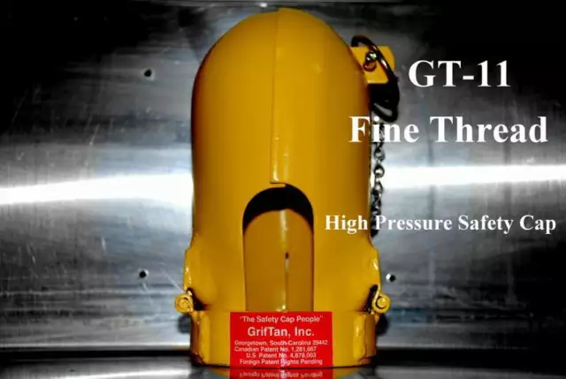 Griftan High Pressure Cylinder Safety Cap - Gt-11 Fine Thread - Oxygen Argon