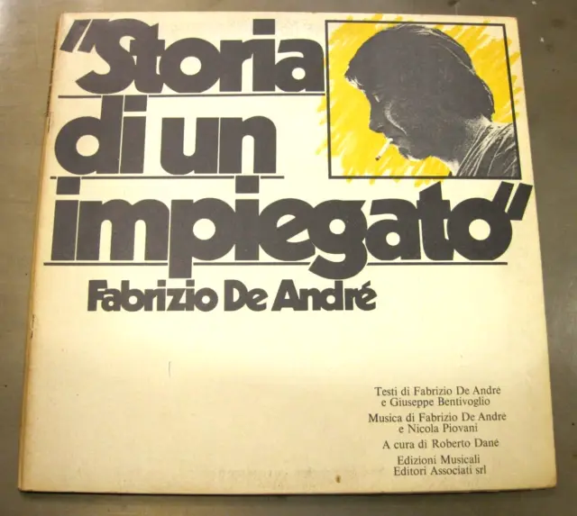 DISCO VINILE-LP *STORIA DI UN IMPIEGATO* FABRIZIO DE ANDRE' -1973 1°St-excellent