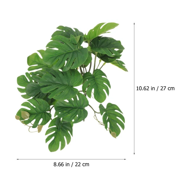 CRESTED GECKO TANK Accessories Reptile Plant Artificial Leaves Hanging