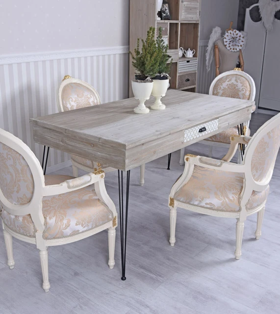 Mesa de comedor vintage mesa de comedor mesa de madera loft mesa de cocina 160 cm
