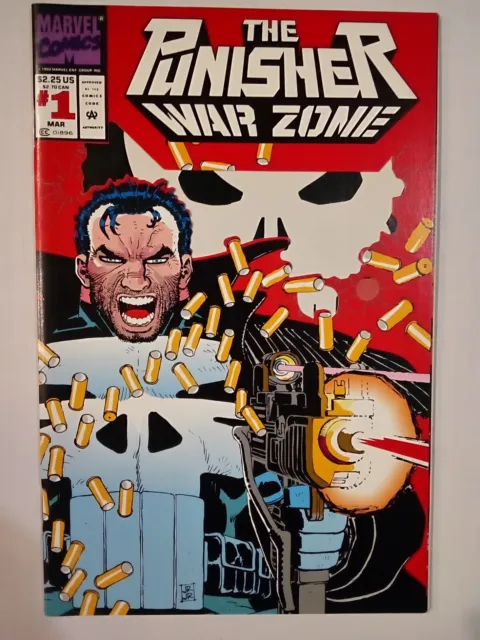 The Punisher War Zone #1 1992 Marvel comics. High grade Newstand. Romita Jr