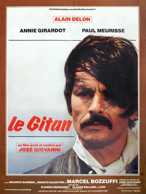 LE GITAN ALAIN DELON GIRARDOT REPRO AFFICHE SUR TOILE EN 340g 60X80 
