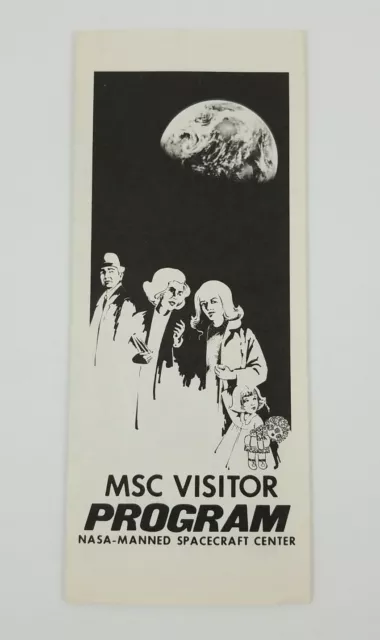 Vintage MSC Visitor Program NASA-Manned Spacecraft Center Brochure