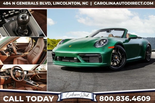 2022 Porsche 911 Carrera GTS Cabriolet / Manual / RARE / Irish Gree