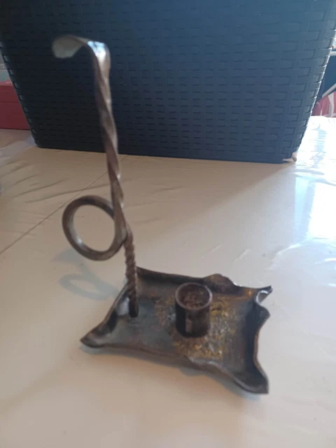 Bougeoir artisanal en fer forgé - Le rat de cave Bouillot - Neuf - Décoration