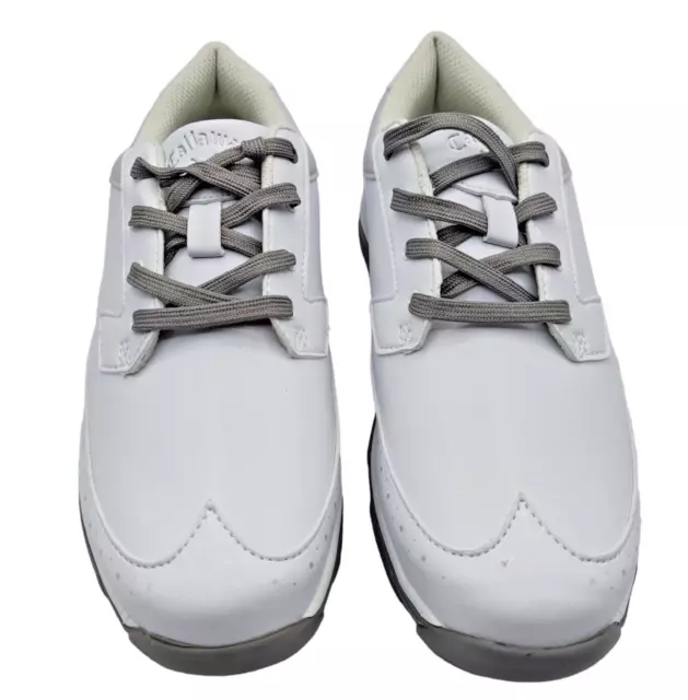 Callaway Cirrus Damen-Golfschuhe weiß geformt Nieten UK Größe 5,5 neu kostenlos PP 3