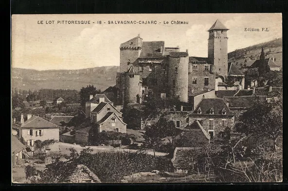 CPA Salvagnac-Cajarc, Le Château 1921