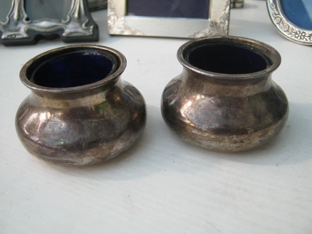 Birmingham 1920 saline aperte a forma di decorazione argento sterling 1920