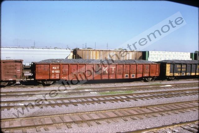 Original Slide Missouri Kansas Texas MKT 16485 Gondola Proviso ILL 11-94