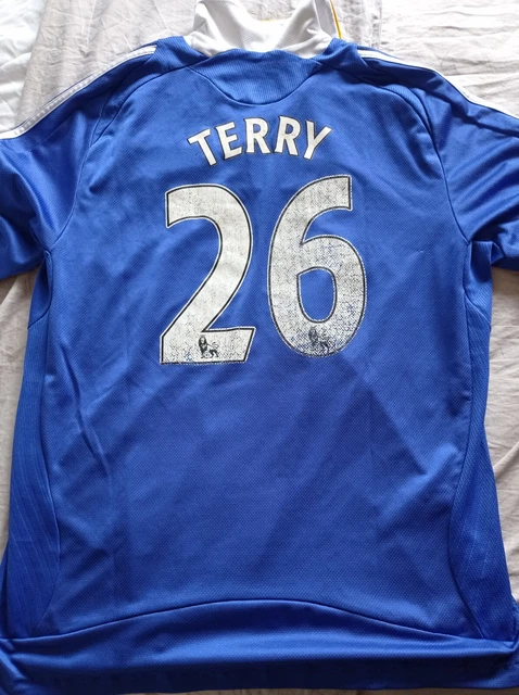 CHELSEA FC J Terry 26 Home Adidas Mens Large 2008-09 08-09