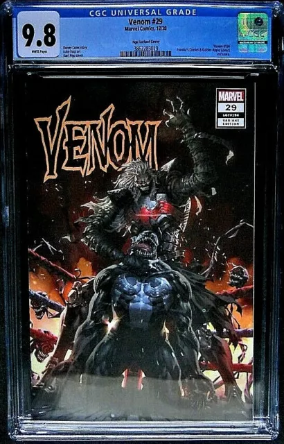 cgc 9.8 VENOM #29 MARVEL 2020 W/p~~FRANKIE'S/GOLDEN APPLE NGU Variant nm/mt