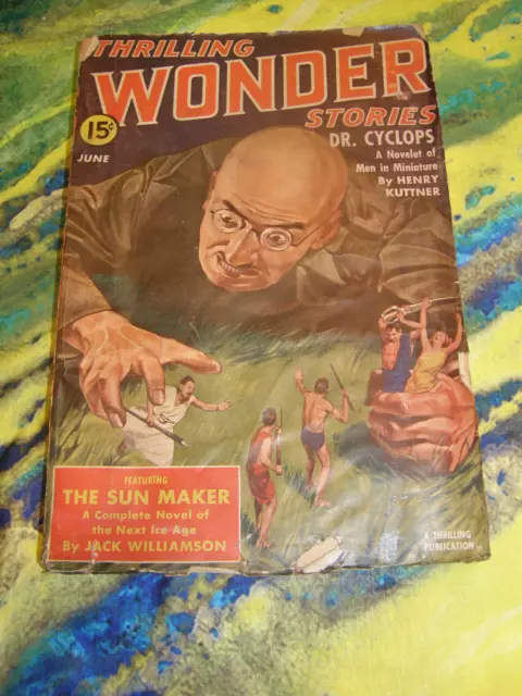 Thrilling Wonder Stories Pulp Jun 1940 Pulp sci-fi magazine Henry Kuttner