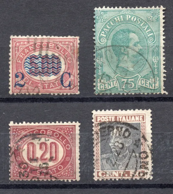 Italien ab 1875  -  alte Dienstmarken / Paketmarken u.a.
