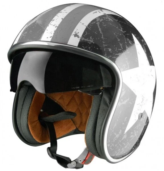 CASQUE HELMET HELM Capacete Jet ORIGINE sprint Rebel Star Grey TAILLE