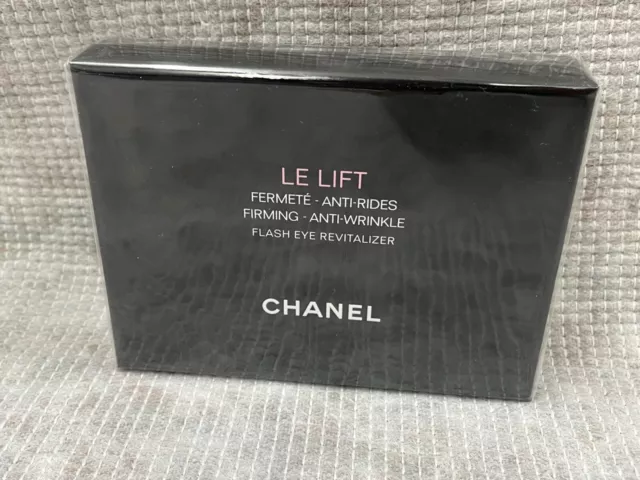 Chanel LE LIFT Reafirmante Antiarrugas REVITALIZADOR DE OJOS FLASH Suero y Parches Sellados