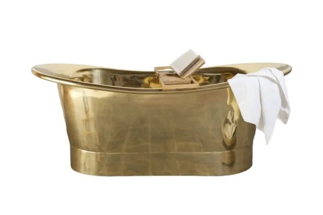 Brass Bathtub with shiny polished Interior & Exterior-"FREE DELIVERY"