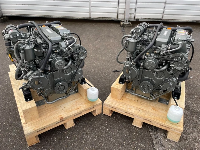 2 units x YANMAR 4LHA-STP 240HP at 3300 RPM Bobtail Warranty