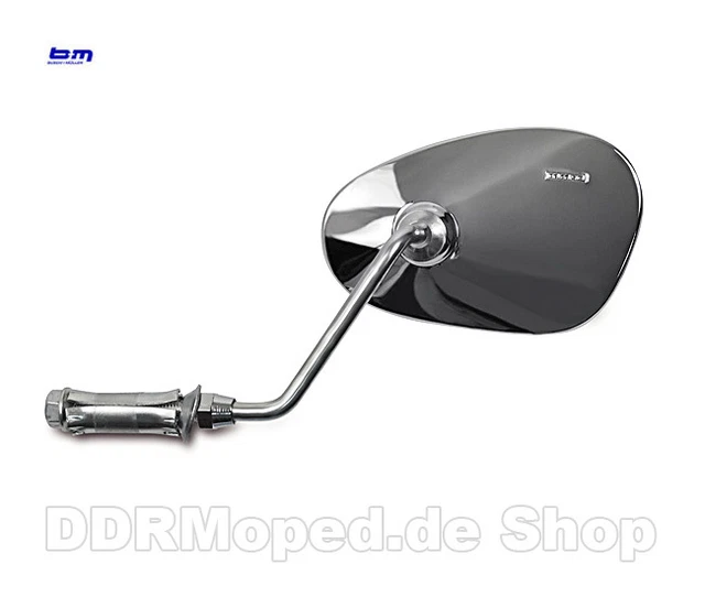 Zündapp Kreidler Hercules Mofa Moped Spiegel Links Rückspiegel Chrom NEU