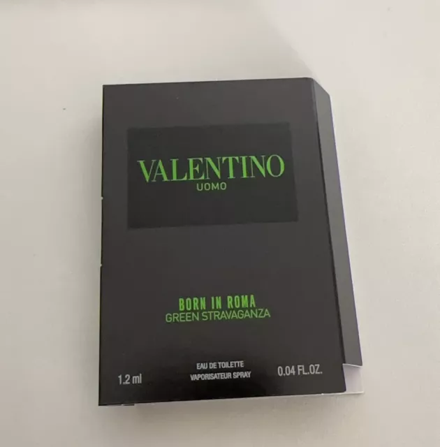 Valentino UOMO BORN IN ROMA GREEN STRAVAGANZA Herren Luxus Proben 1,2ml Spray
