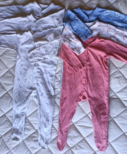 Pacchetto pigiami per bambine pigiami crescione 12-18 mesi x6