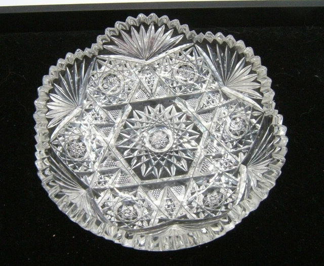 American Brilliant Cut Glass Very Nice Small Bowl