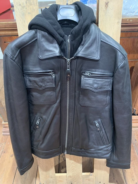 SCHOTT LC8102 POLICE Leather Jacket (large) PicClick UK