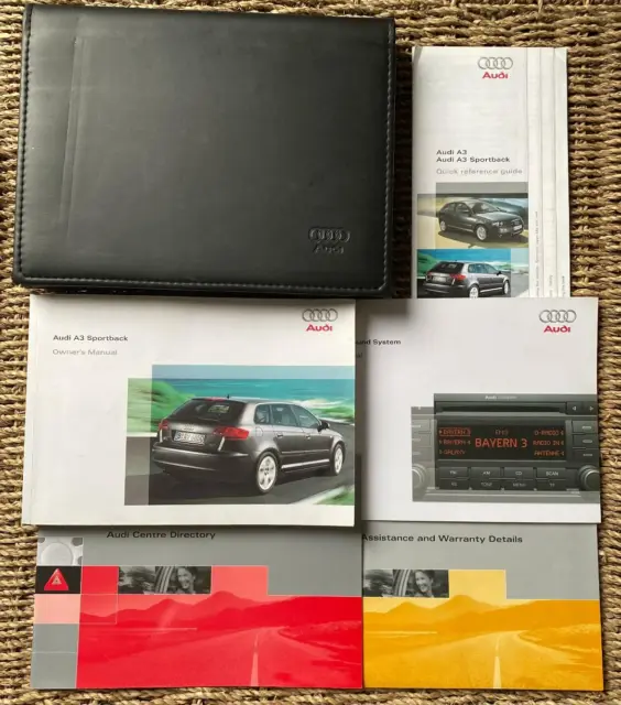 Audi A3 Sportback Owners Handbook/Manual & Wallet 04-08 (1)