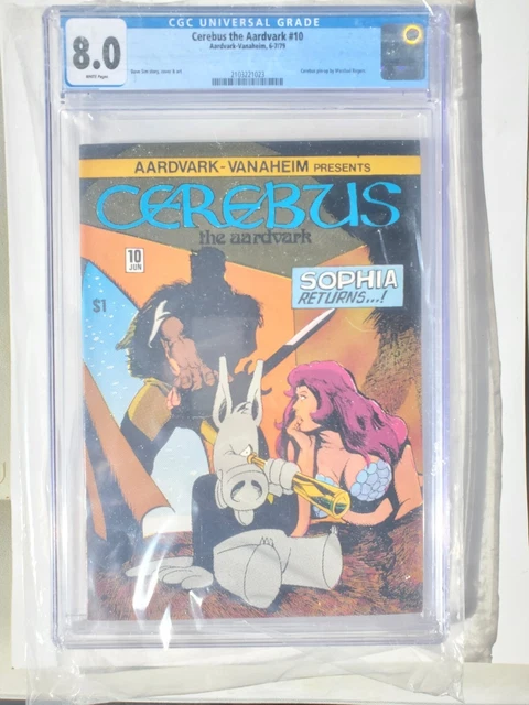 A/V, Cerebus the Aardvark #10, Sim, CGC 8.0