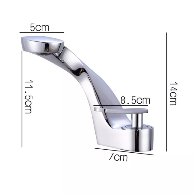 Badarmaturen Waschtisch Waschbecken Badezimmer Amaturen Einhebelmischer Chrom 3