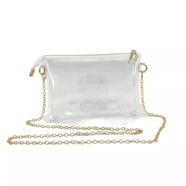 Transparent Shoulder Bag Waterproof Phone Bag Chain Crossbody Bag  Women Girls