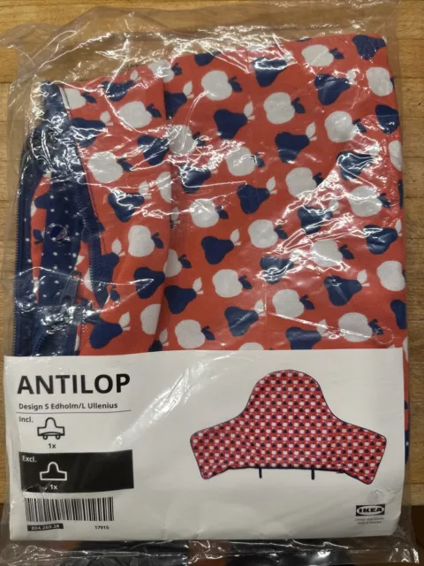 IKEA ANTILOP Bezug blau/rot Babybezug Babystuhl Kinderstuhl