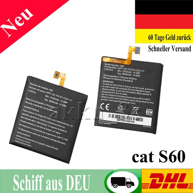 Batterie De Rechange Pour Cat S60 - E-YIIVIIL 3800mAh 3.85V - Compatible Caterpillar