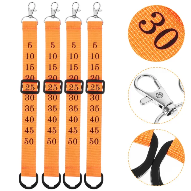 4 Pcs Numbered Chain Clip Football Referee Gear Accessories Men's