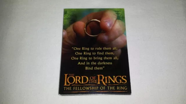 Set of 20 LOTR Collectors Cards Fellowship of the Ring Topps 2001