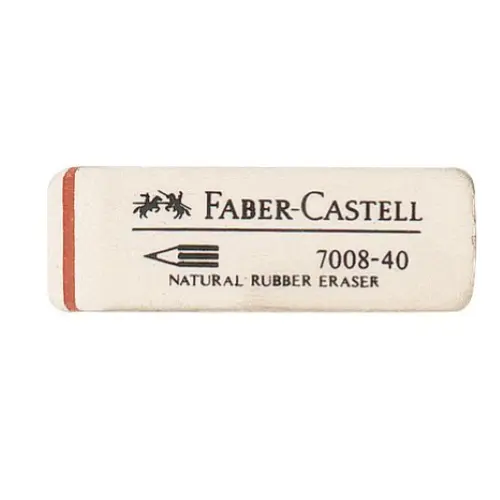 FABER CASTELL GOMMA 7008-40 PER MATITE DI GRAFITE E COLORATE CONF. 40 Pz.