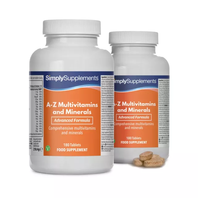 AZ Multivitamines et Minéraux  - 360 Comprimés - SimplySupplements