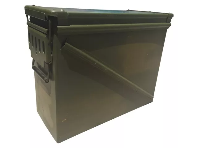 USGI M548 (20mm) Ammo Can – Military Steel Box Ammo Storage - Used 2